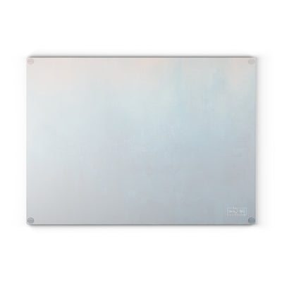 Glass Cutting Board - Teal and Pink Ocean Gradient