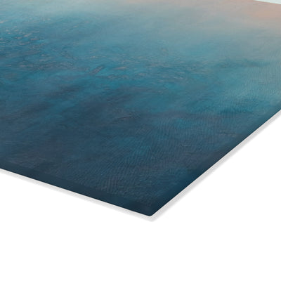 Glass Cutting Board - Teal and Pink Ocean Gradient