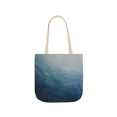 Canvas Tote - Blue Abstract Art Tote Bag - Glittering Ocean Waves