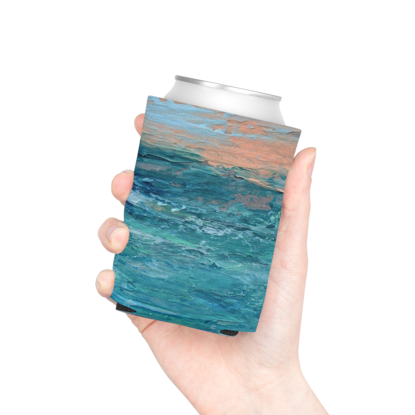 Ocean Sunset Can Cooler | Tropical Drink Koozie