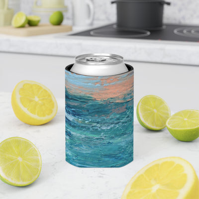Ocean Sunset Can Cooler | Tropical Drink Koozie