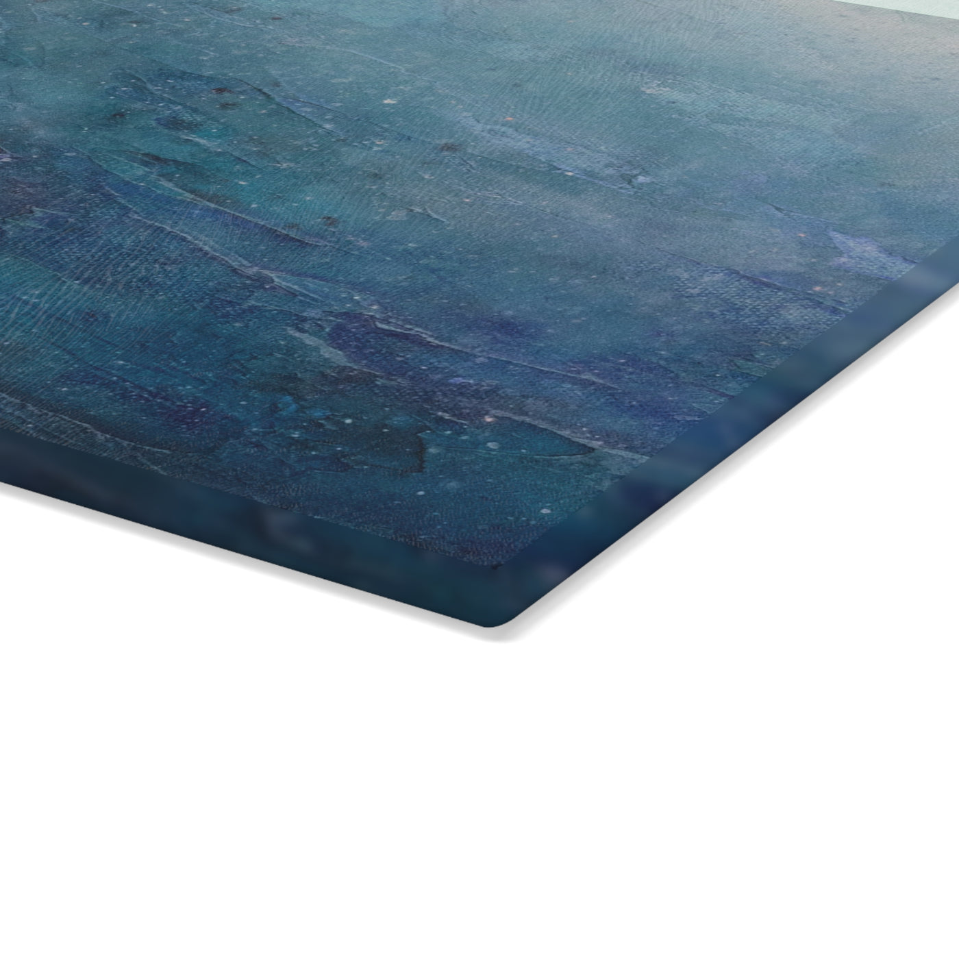Glass Cutting Board - Blue Ocean Waves