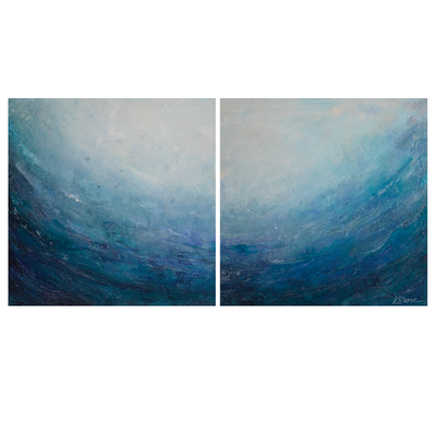 Print | Glittering Waves Diptych - Set of 2 Prints