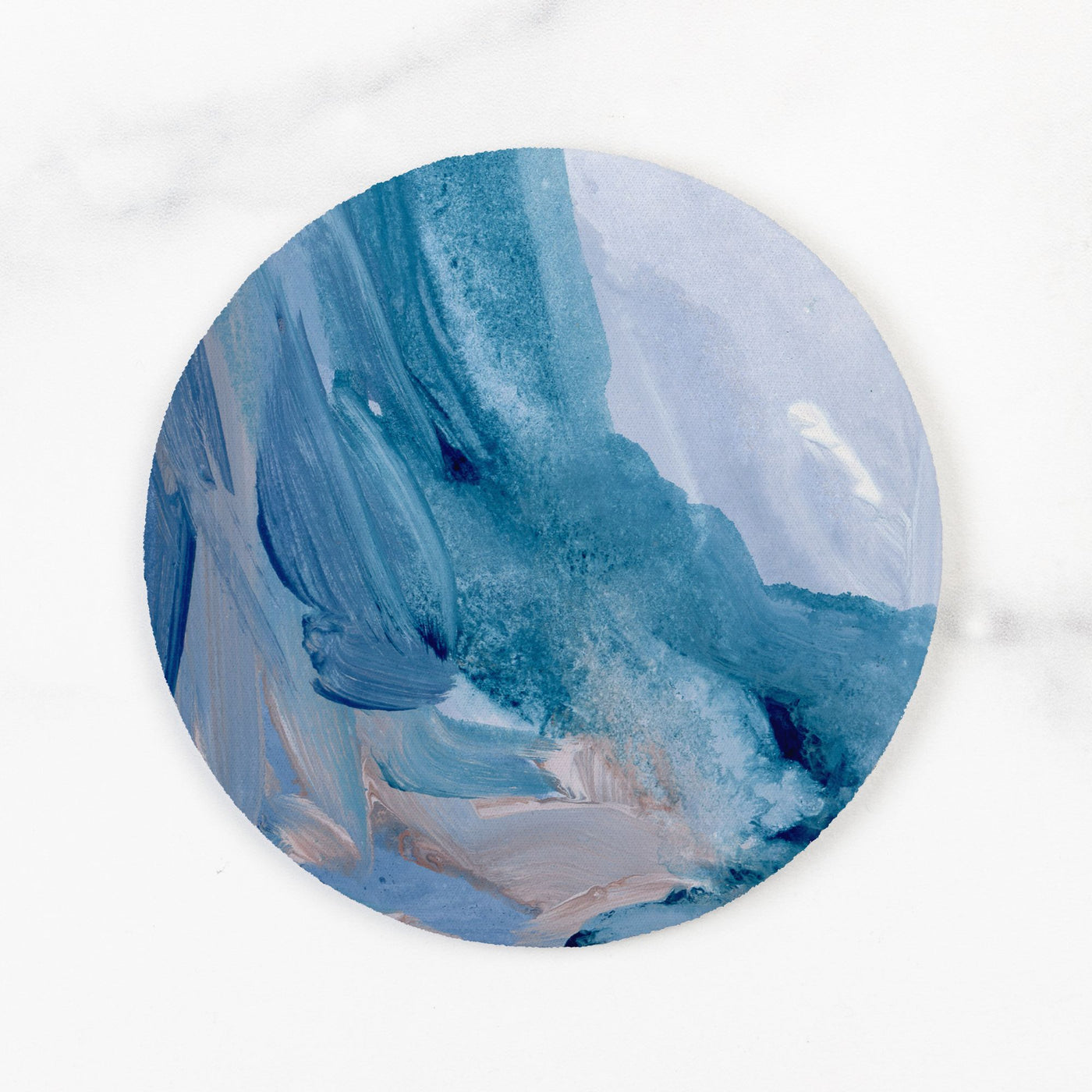 Set of 4 Round Coasters - Soft Coaster with Neoprene Back