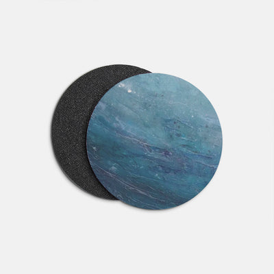 Set of 4 Round Coasters - Soft Coaster with Neoprene Back