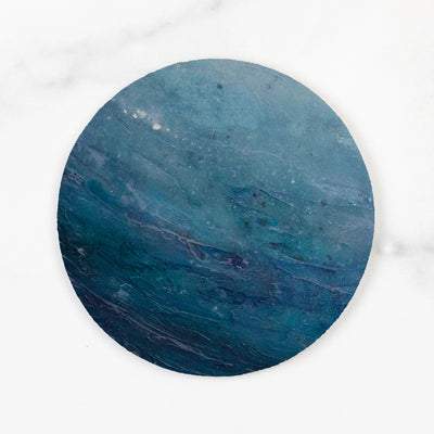 Set of 4 Round Coasters - Soft Coaster with Neoprene Back