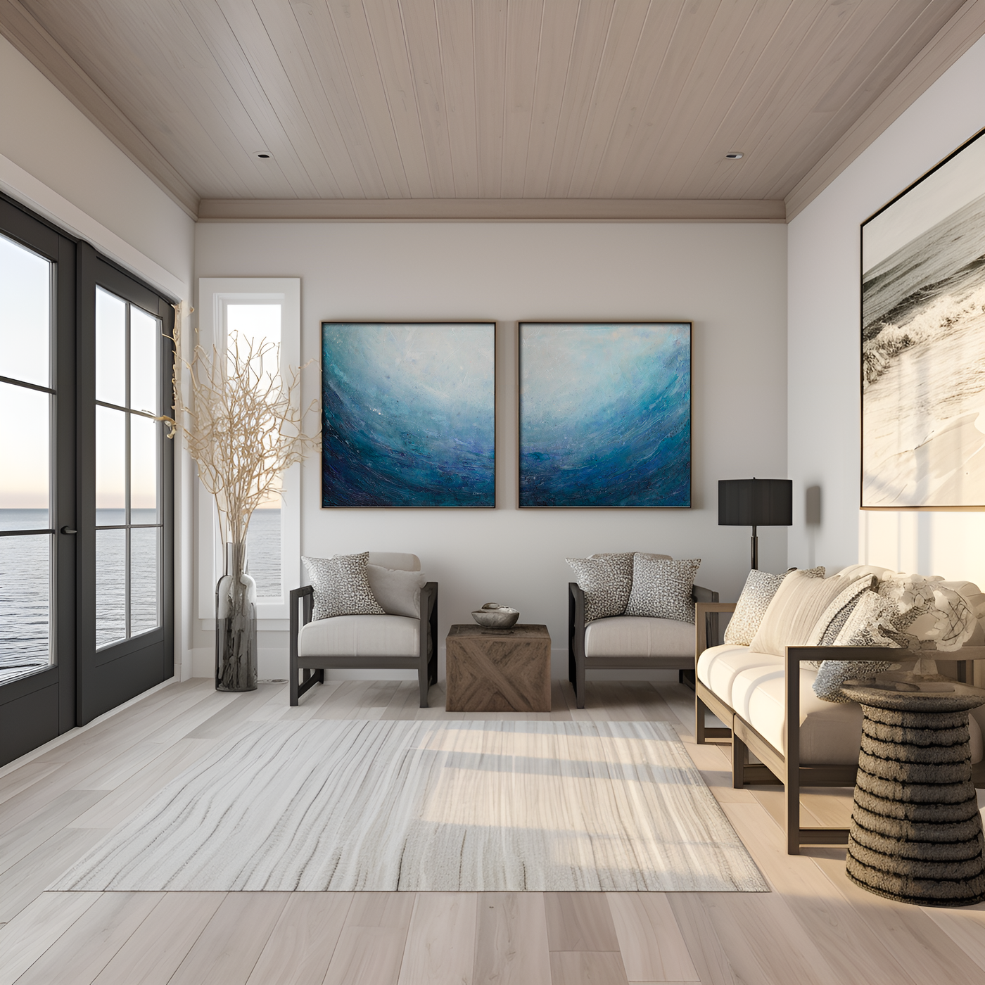 Print | Glittering Waves Diptych - Set of 2 Prints