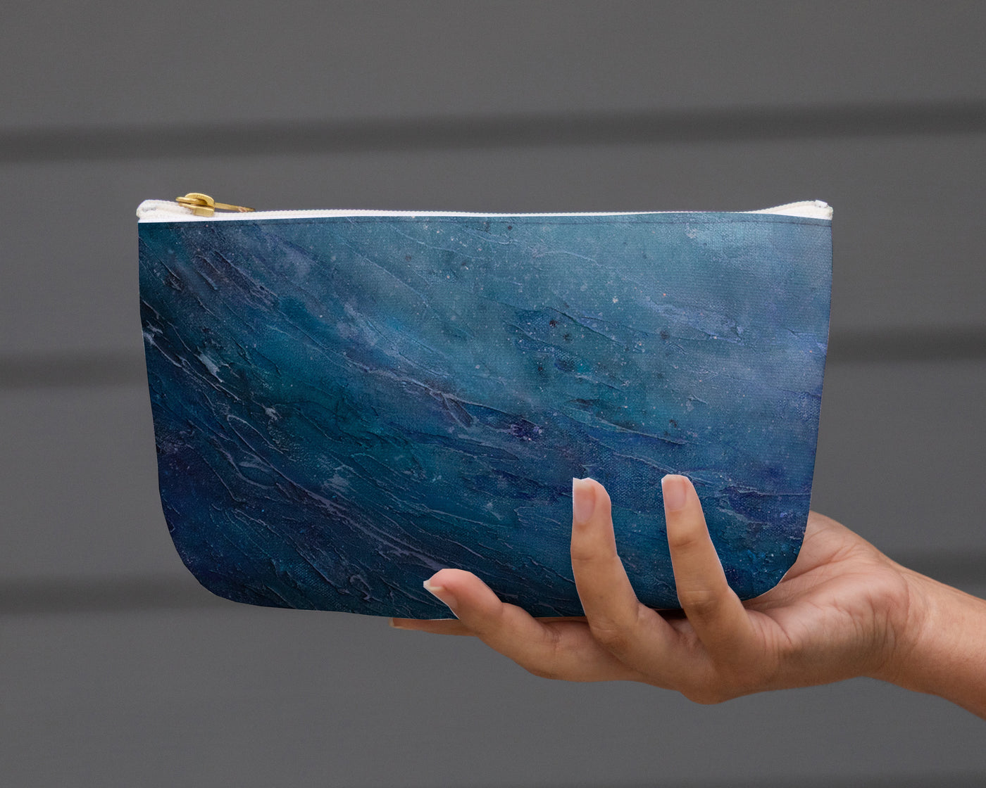 Small Travel Pouch - Glittering Waves