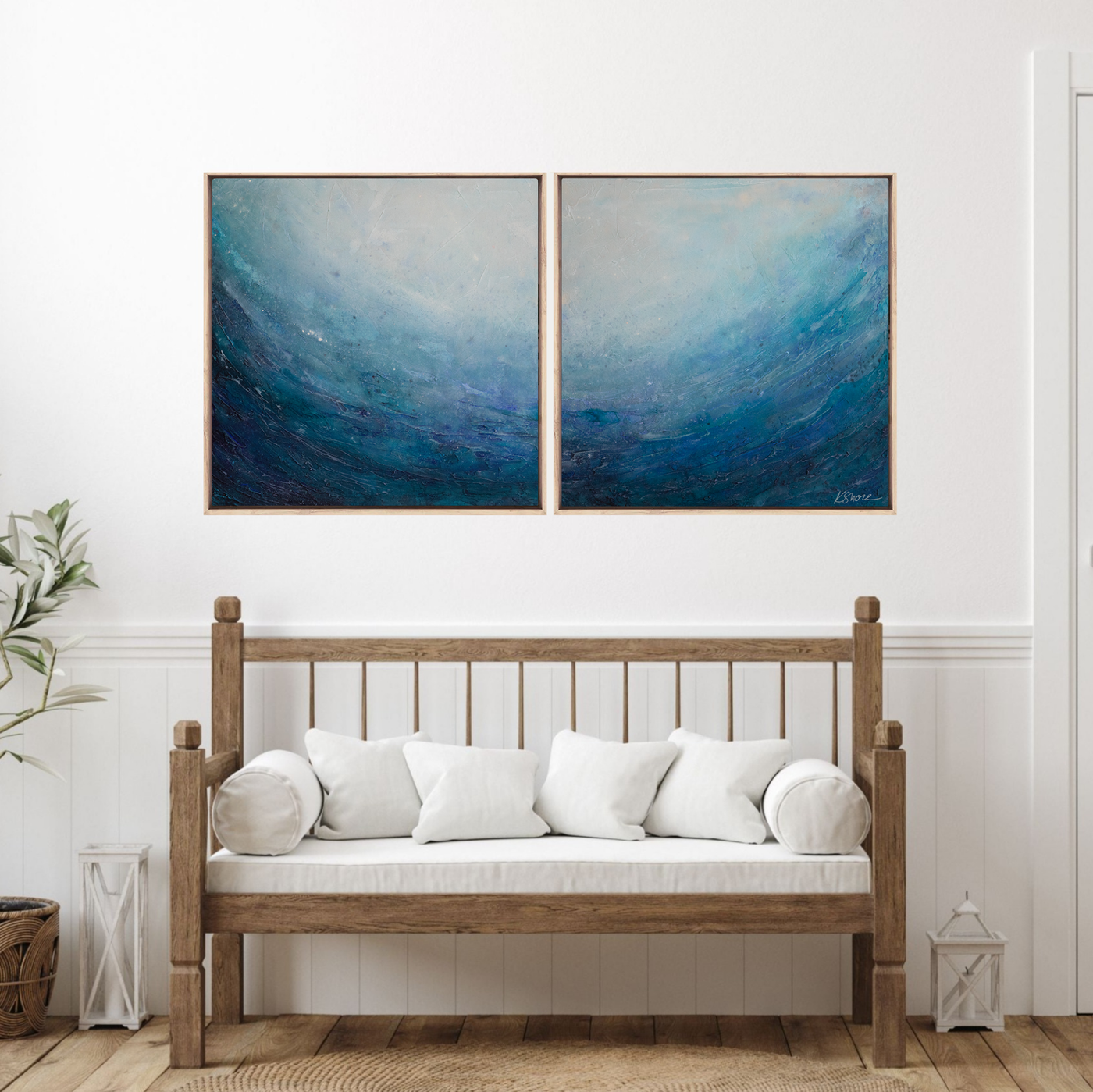 Print | Glittering Waves Diptych - Set of 2 Prints
