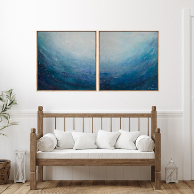 Print | Glittering Waves Diptych - Set of 2 Prints