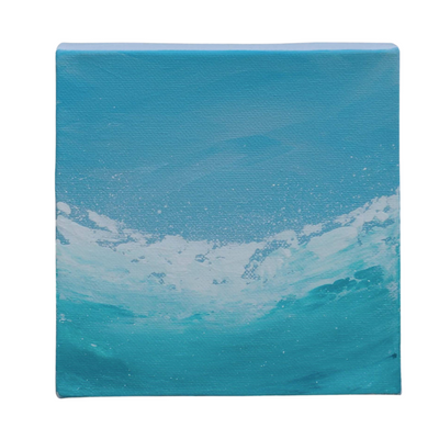Original - "Splash" | 6" x 6" Painting on Canvas
