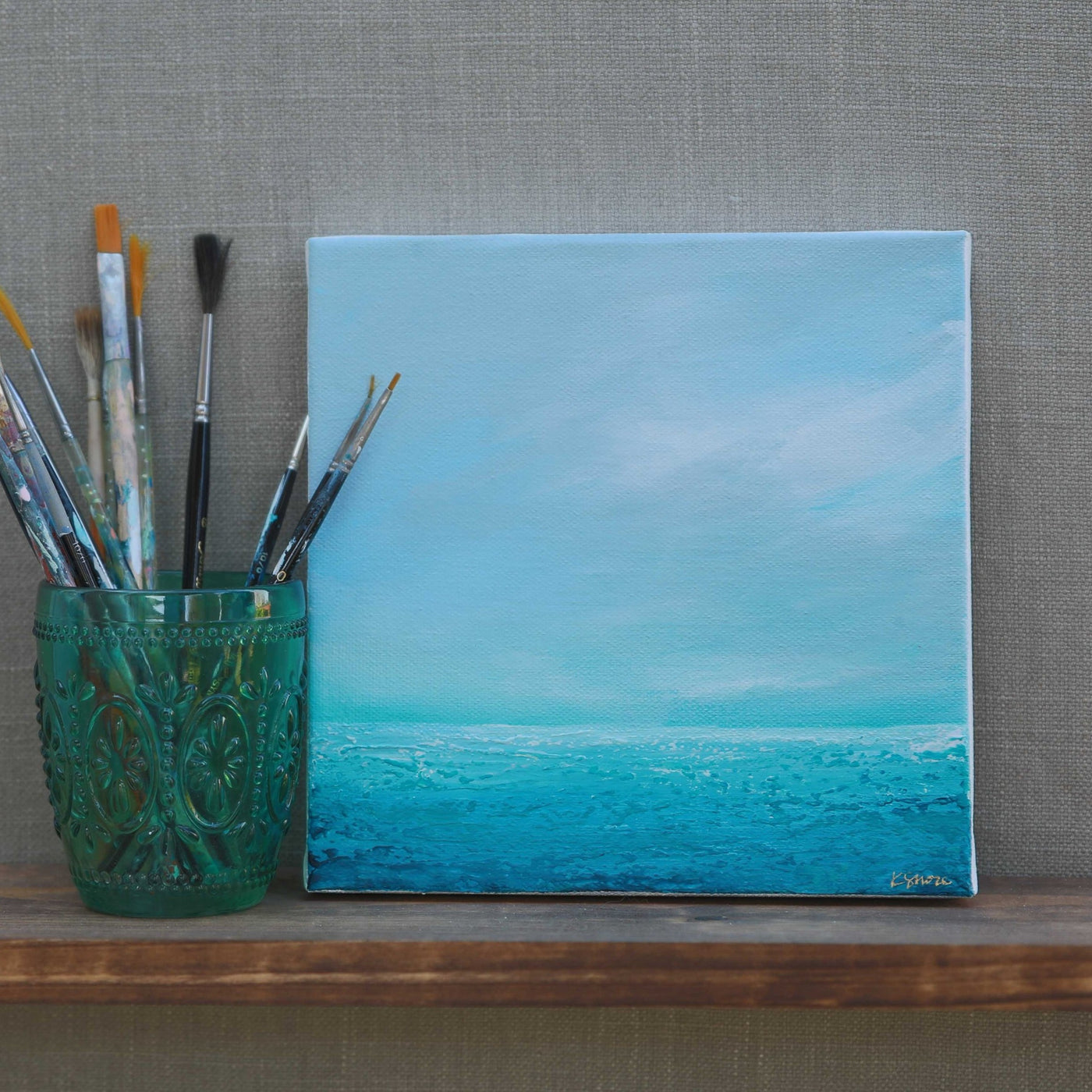 Calming Beach Wall Art seascape painting