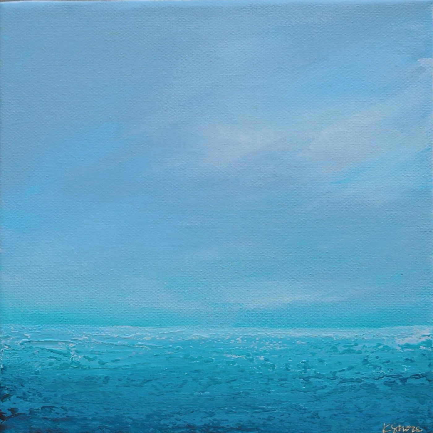 Calming Beach Wall Art seascape painting