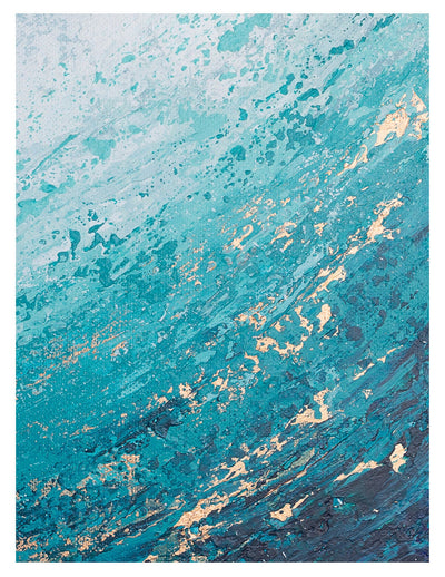 Blank Note Card | "Ripple" Ocean Painting 