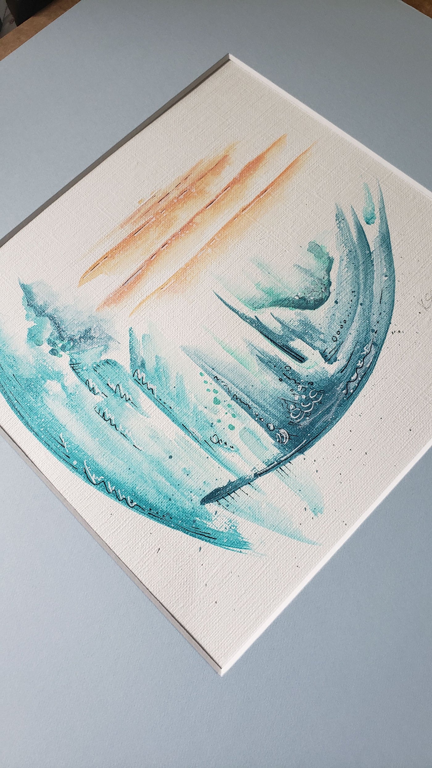 Original Abstract Painting on Paper | 100 Day Project - Day 1