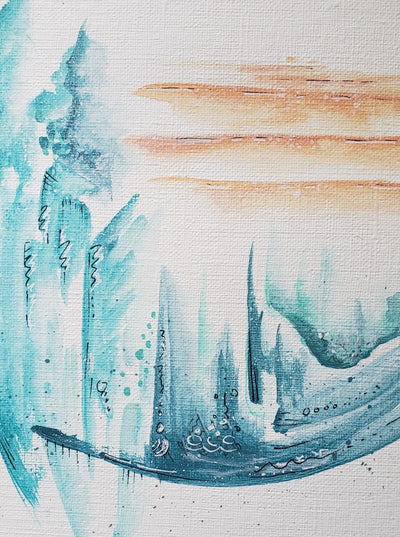 Original Abstract Painting on Paper | 100 Day Project - Day 1